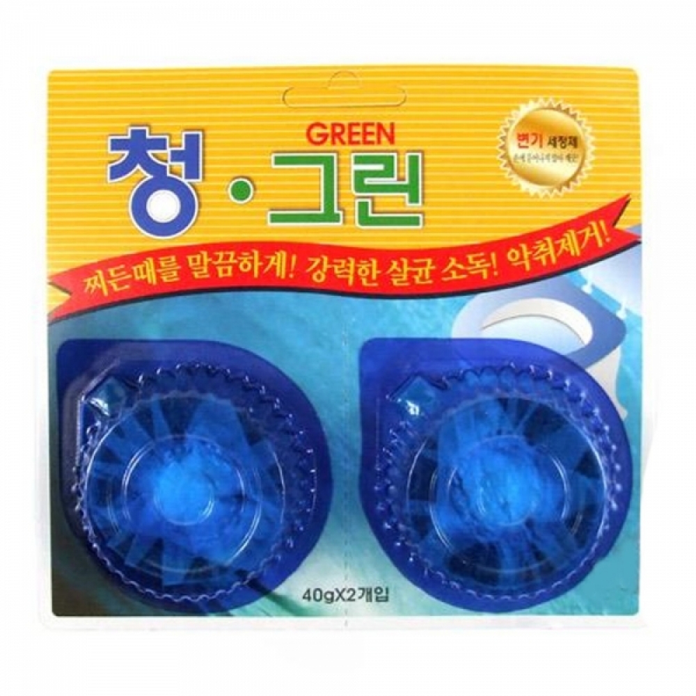 변기파랑물 청그린 변기세정제 2P 변기청소 변기세척