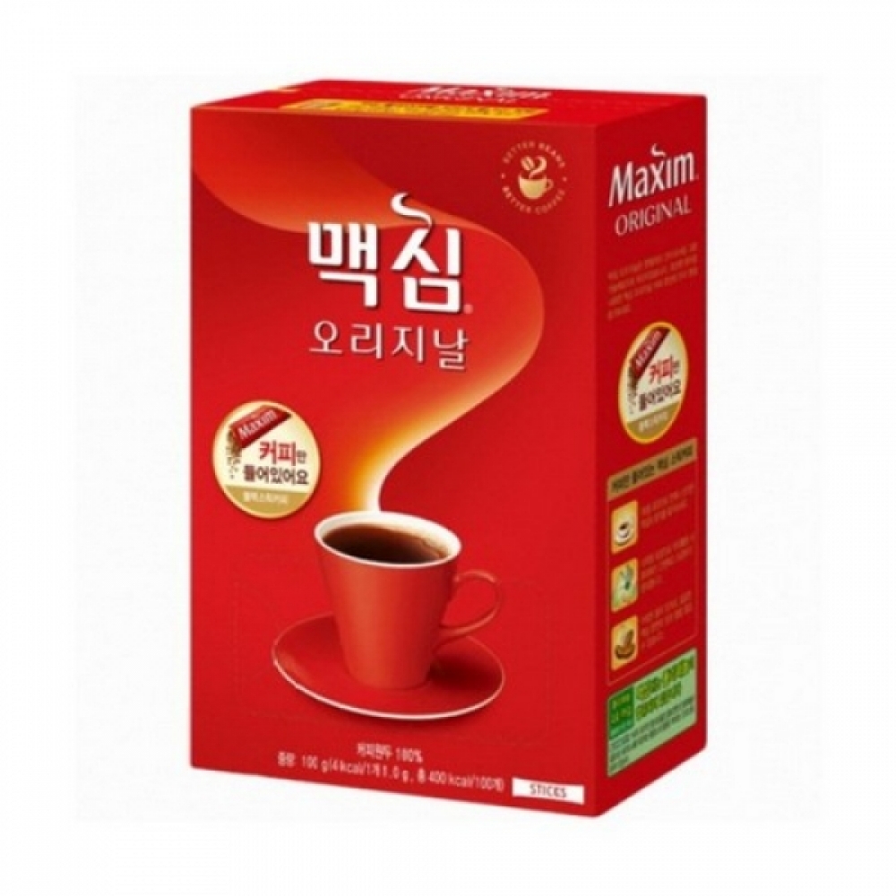맥심 오리지날 블랙(무설탕1.0gx100T)