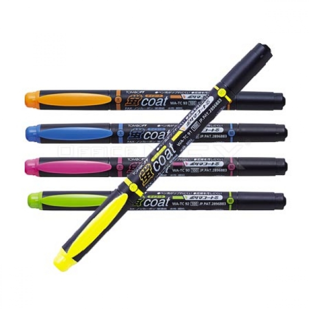 톰보 코트형광펜 0.8mm 3.8mm 녹색