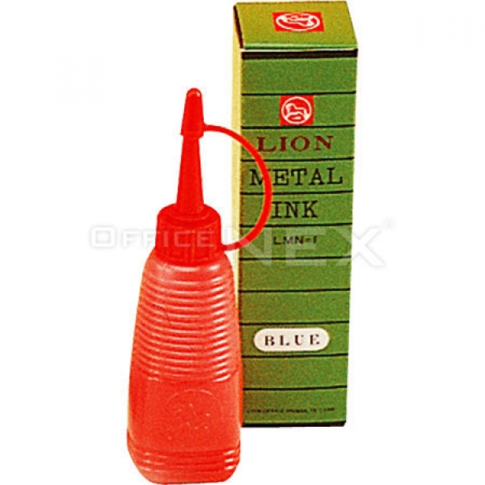 라이온 금속용잉크 28ml 청색
