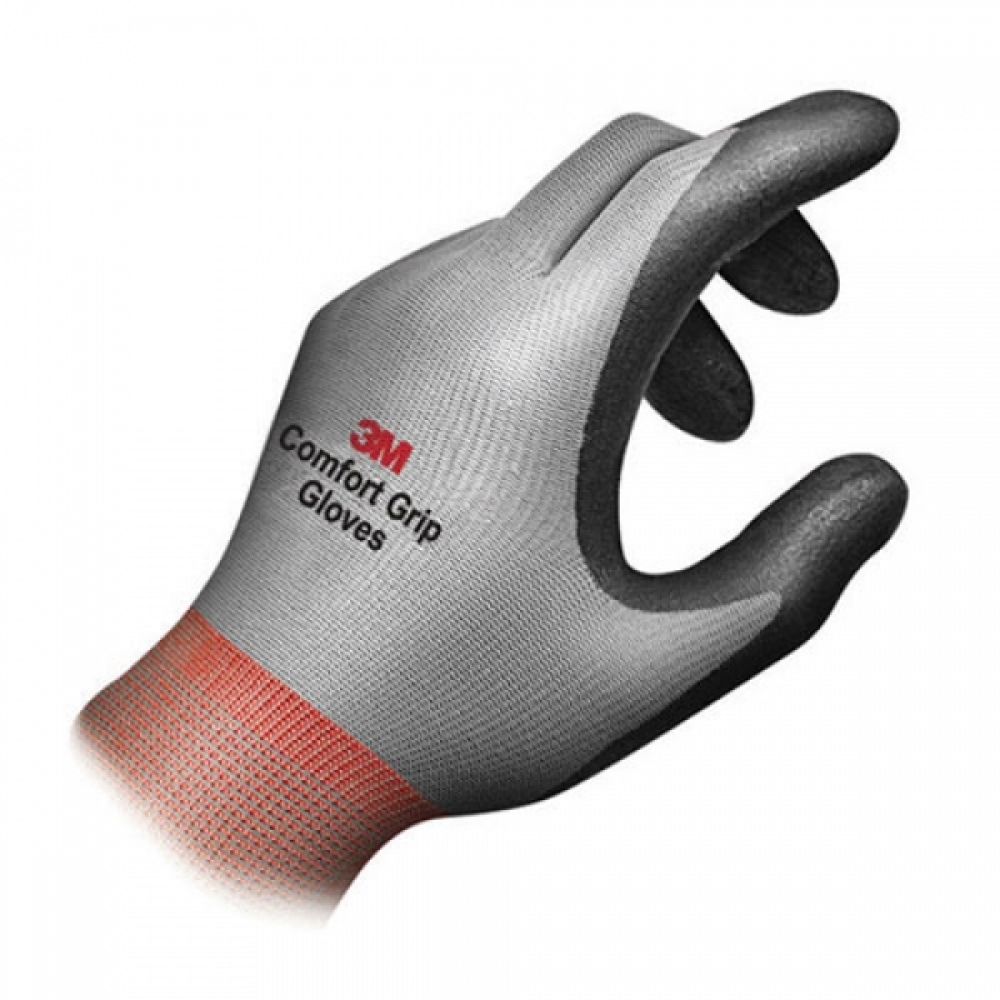 3M)컴포트 그립 장갑(회색 대)