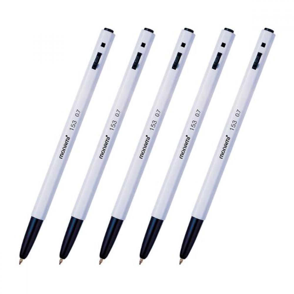 모나미 153 유성 볼펜 흑 0.7mm 12자루 1타 BP