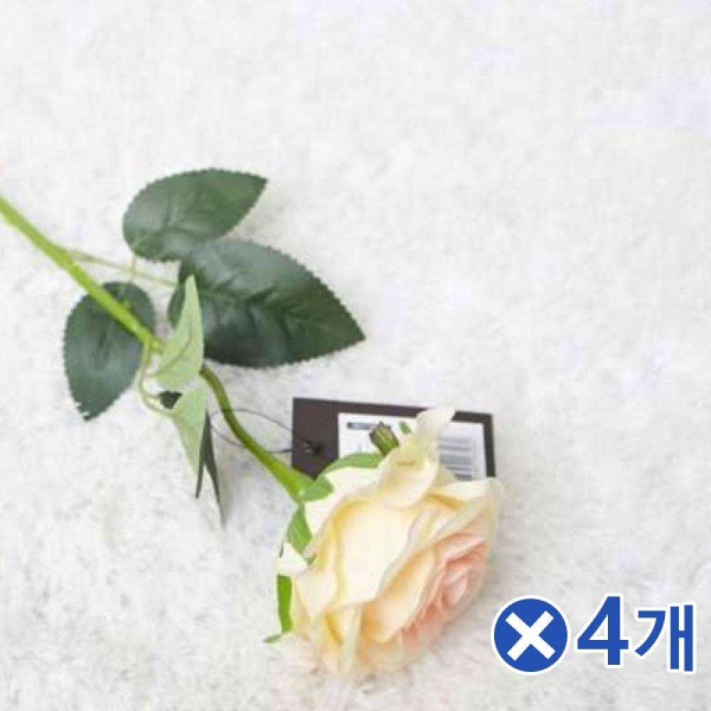 인테리어조화 한송이 장미꽃 샴페인x4개 부케조화
