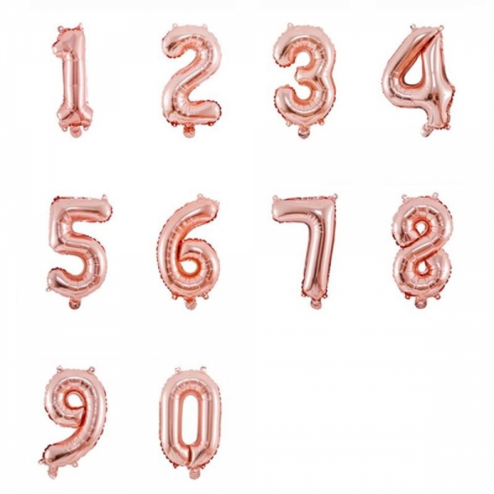 숫자 은박풍선(65-75cm) 로즈골드 생일파티꾸미기