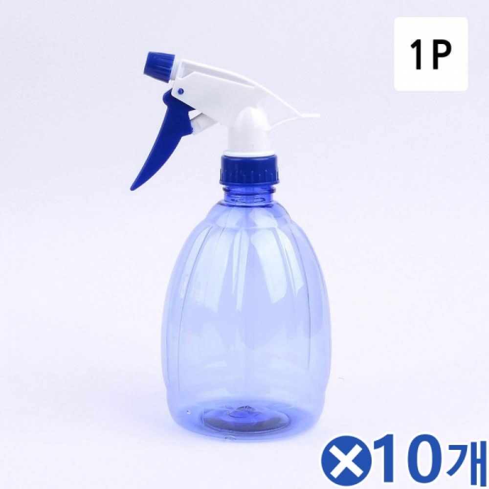 (10개묶음)500ml 투명 컬러 분무기 미용분무기