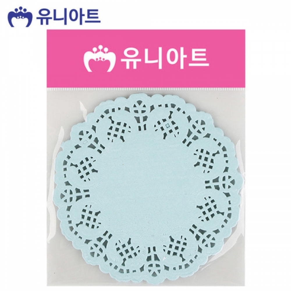 유니아트 (종이레이스) 1000 칼라 종이 레이스 (소) (하늘)