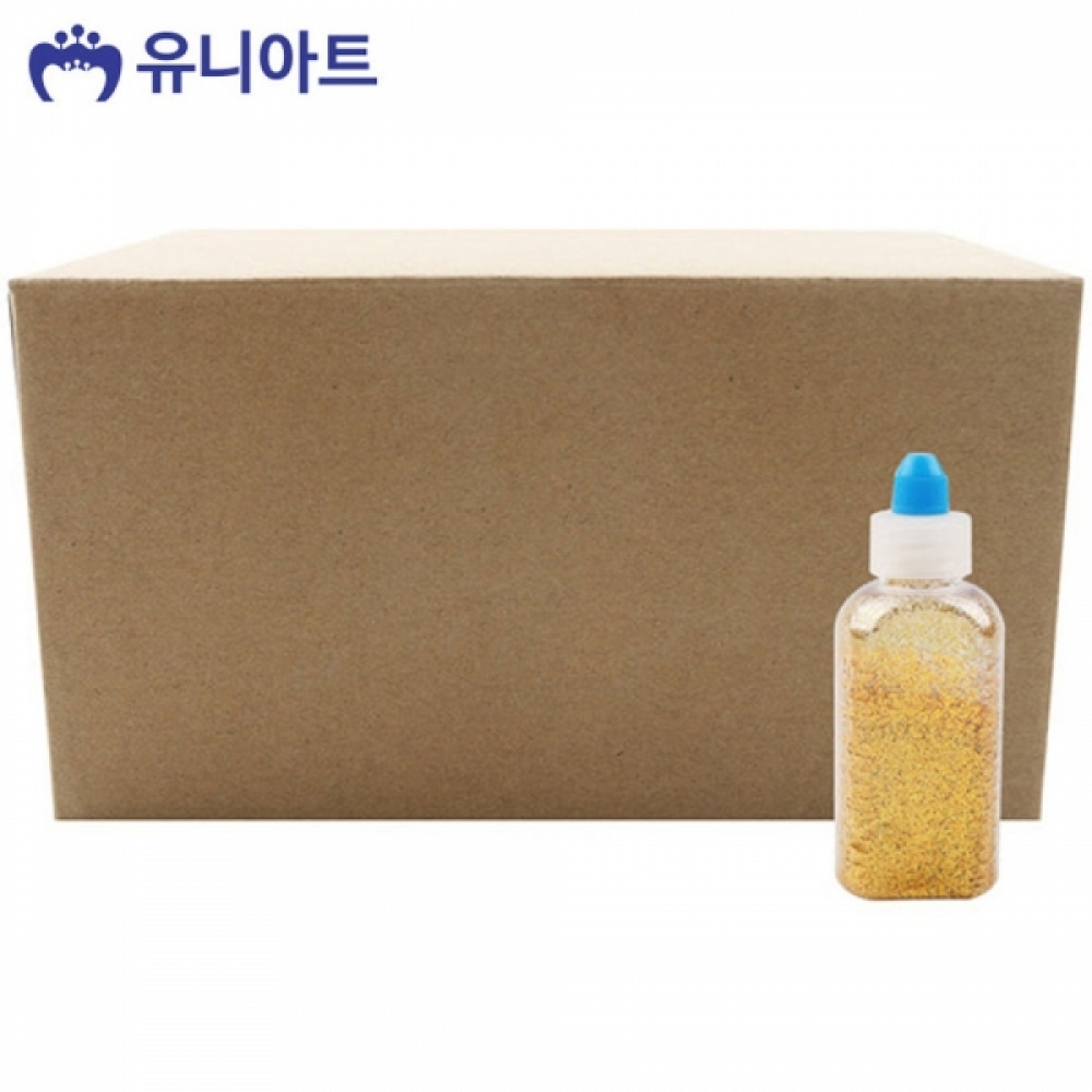 유니아트 (반짝이가루) 40000 메탈 반짝이 가루 (금색) (20개입)