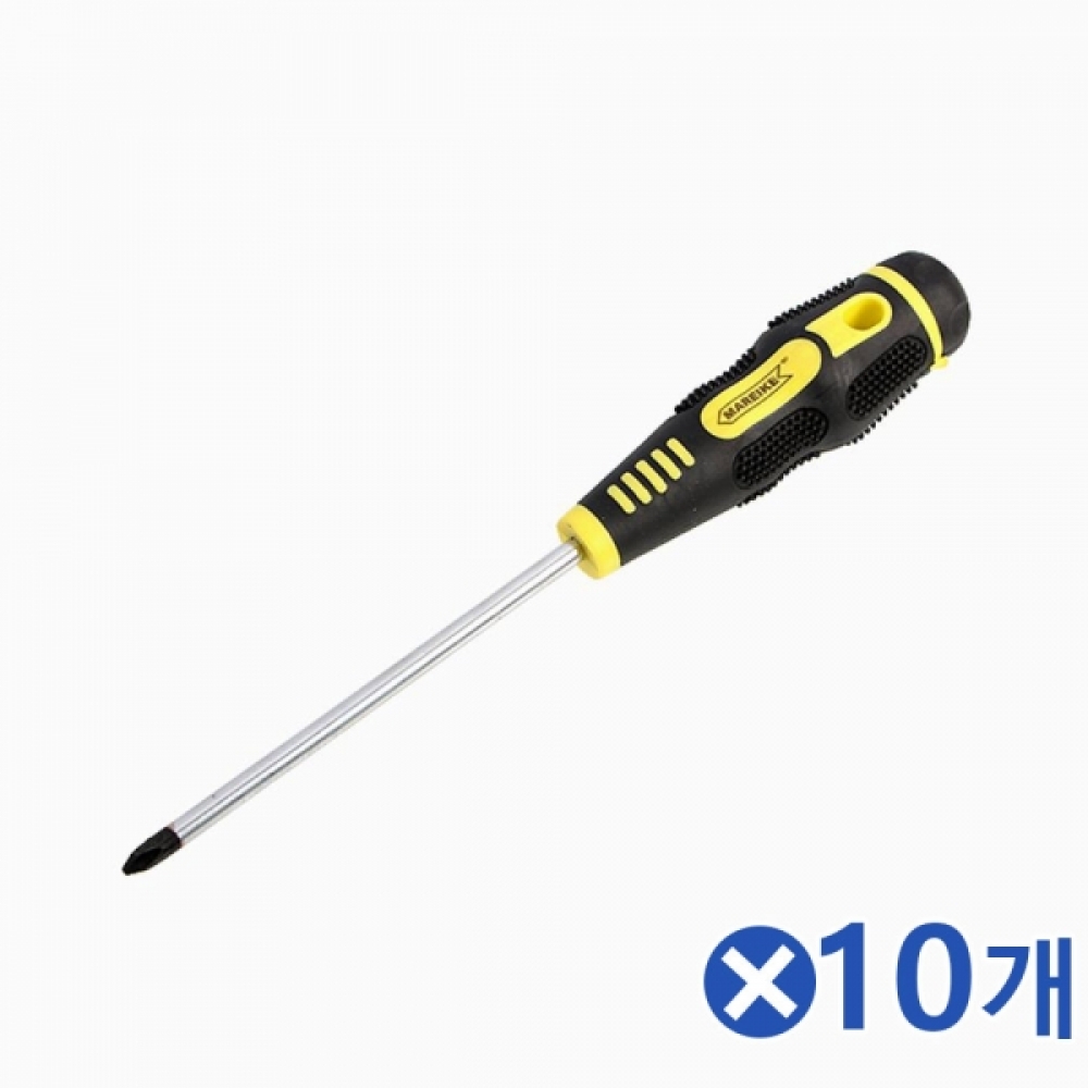 미끄러지지 않는 십자 자석드라이버 중x10개 도라이버