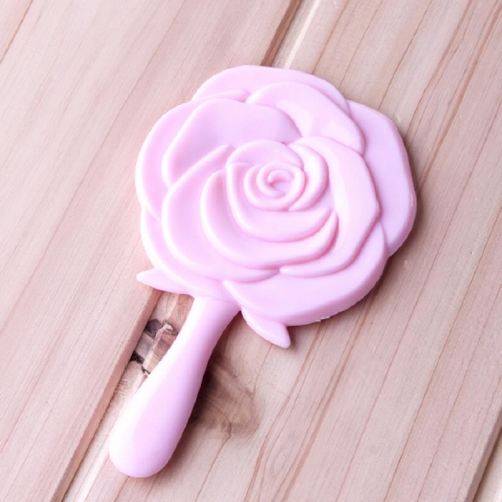 핑크 로즈 손거울 휴대용손거울 공주손거울 학생거울