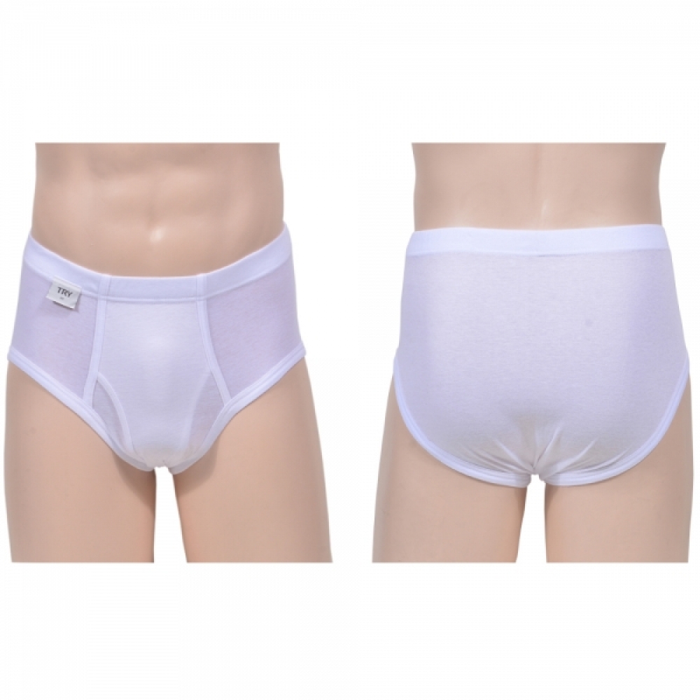 트라이 부드러운 남자 순면 흰색팬티