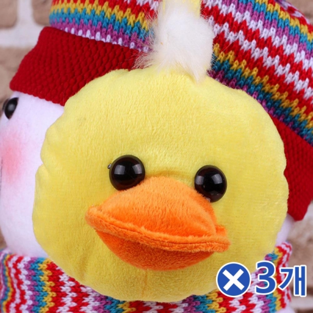 깜찍한 오리 캐릭터 귀마개x3개 동계용품 겨울 귀덮개