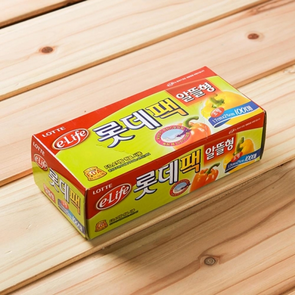 알뜰한 위생팩 소형 17x25cm 100매 일회용비닐팩