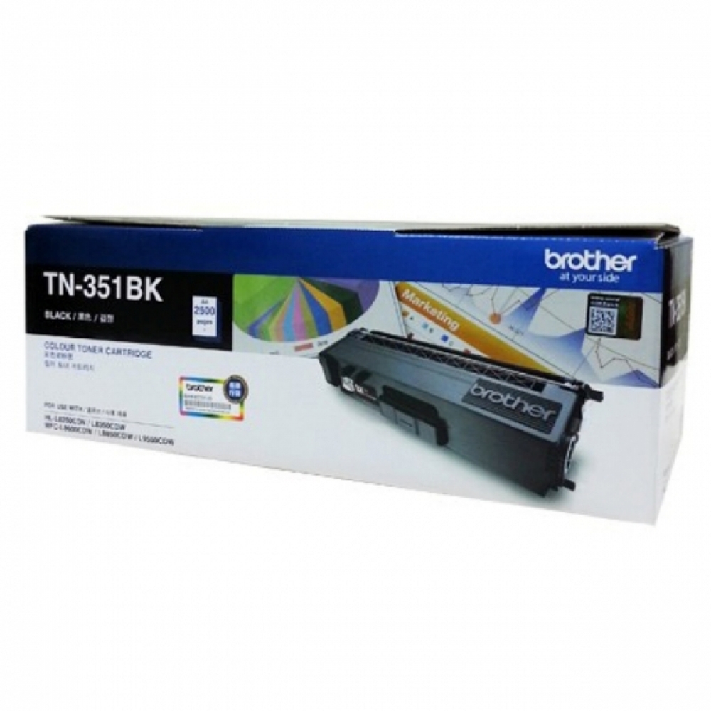브라더 TN-351BK 정품토너 검정(2500매 MFC-L8600CDW