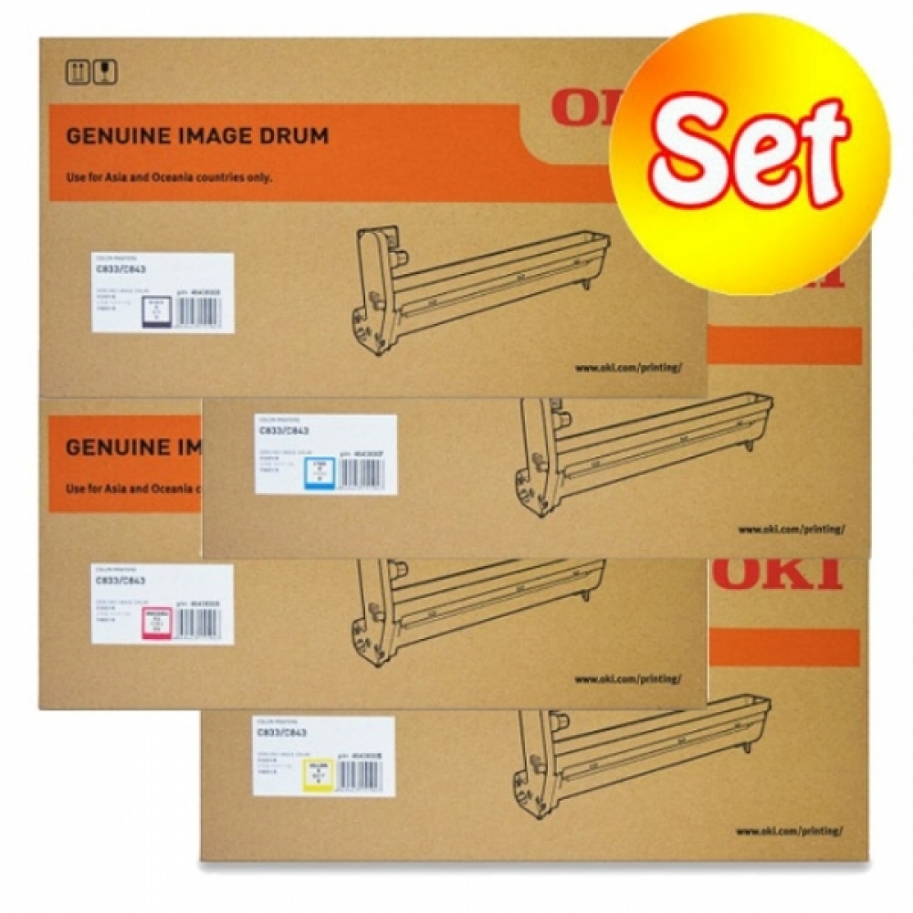 OKI 정품드럼 4색 세트(30000매) C833N