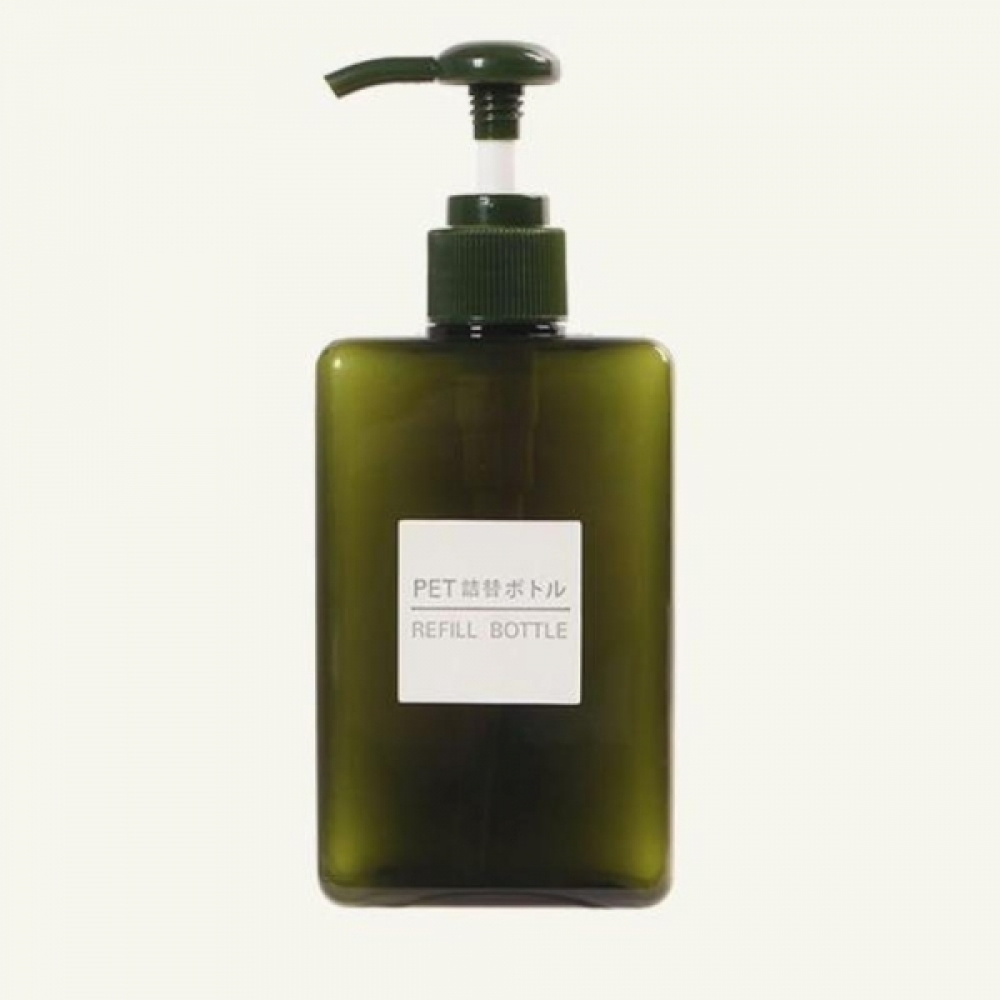 다용도 베이직 사각 펌프용기 280ml-다크그린 세제통