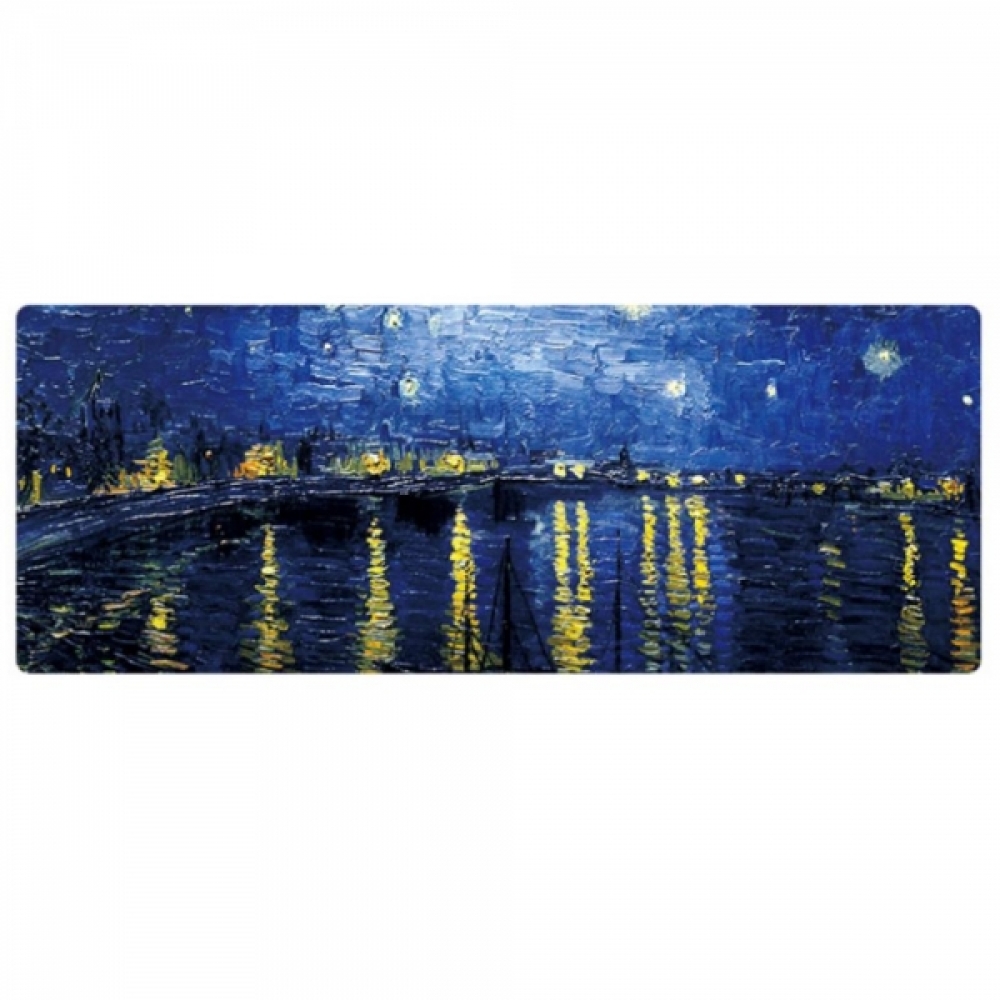 미끄럼방지 아트 데스크매트 80x30cm-별밤 데스크정리
