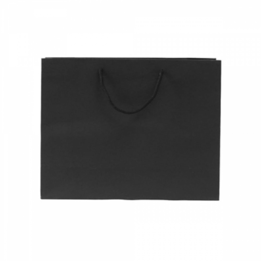 가로형 무지 검정색 쇼핑백 32x25cm 튼튼한쇼핑백