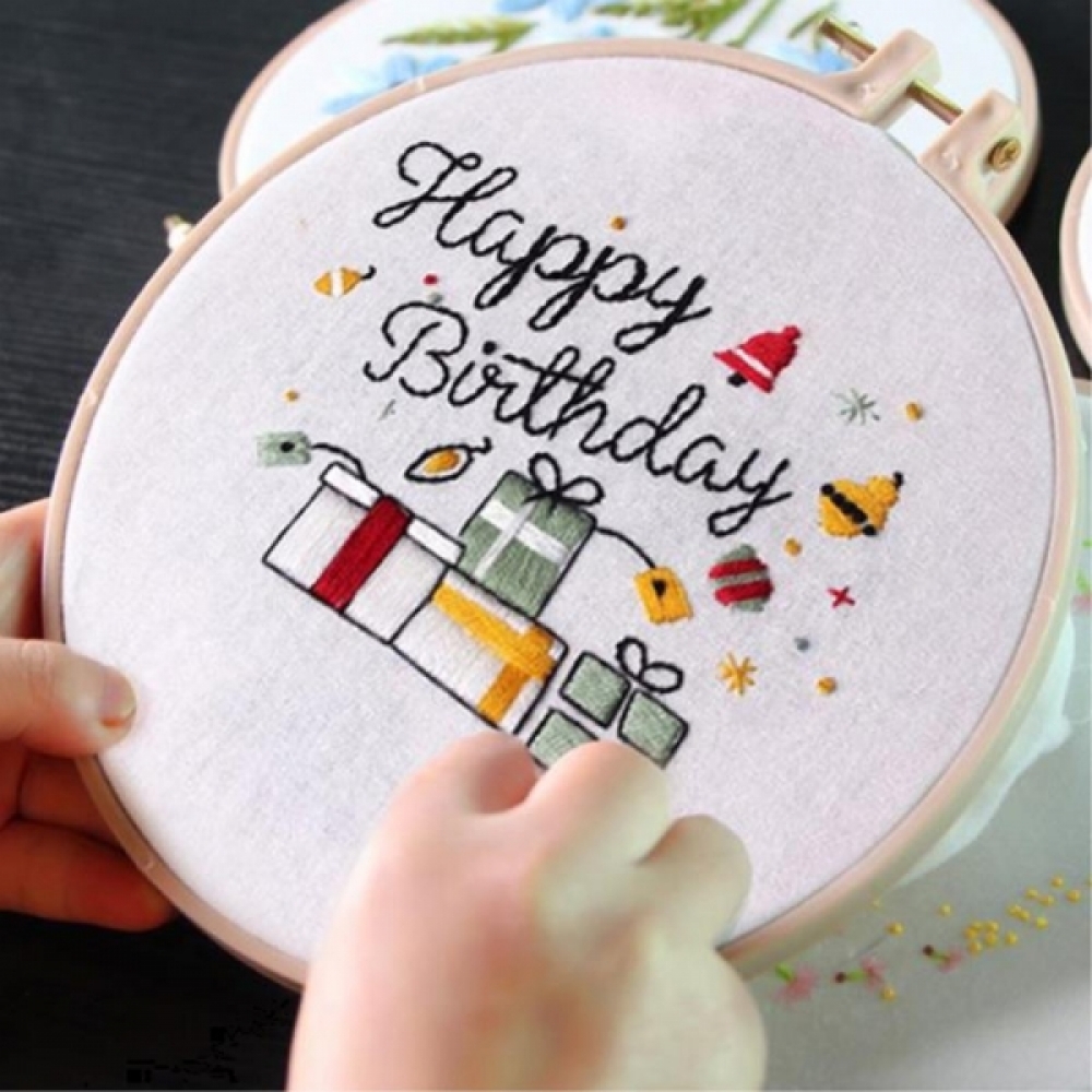 생일축하 도안 프랑수자수 패키지 혼놀 자수세트
