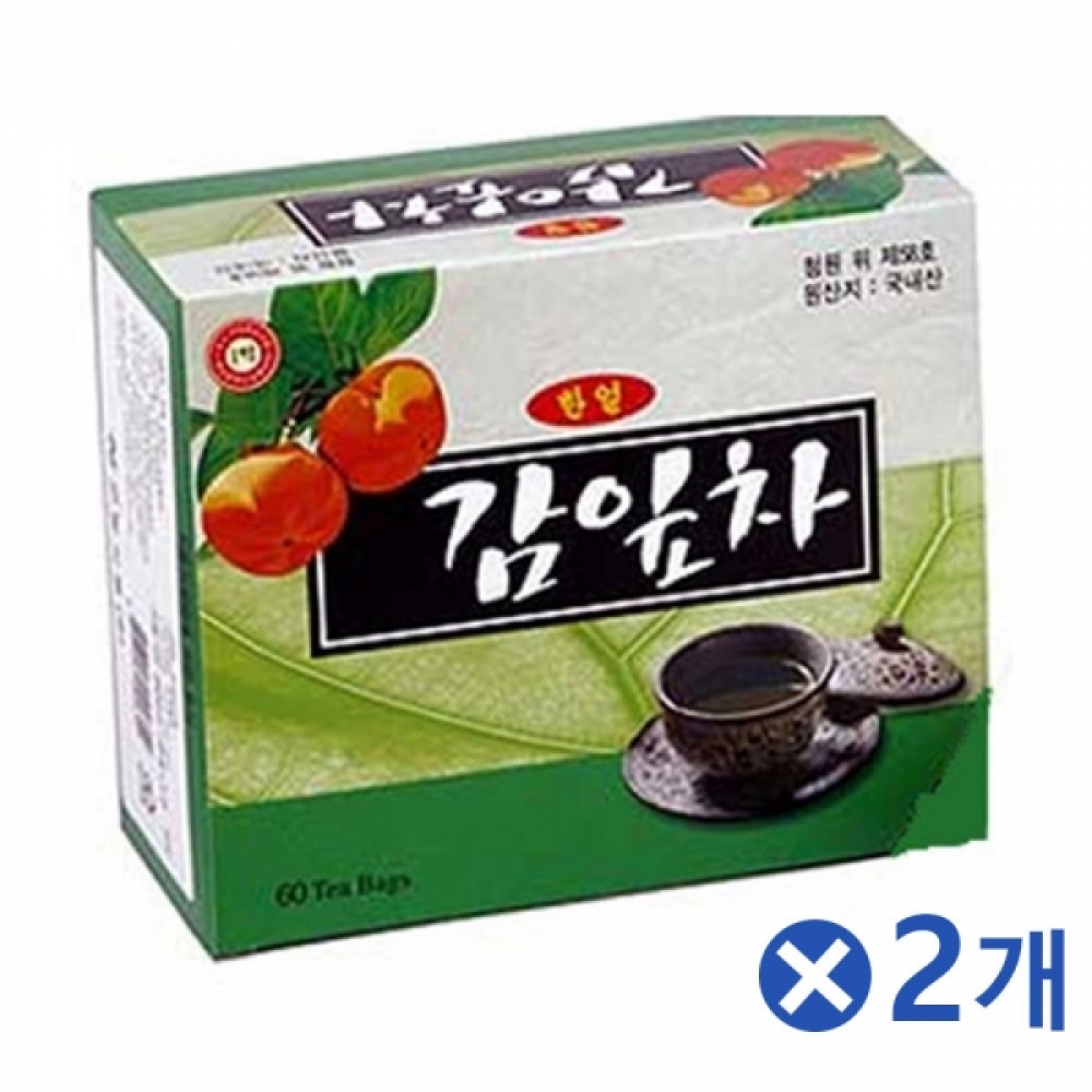 감잎차 티백 1gX60pX2박스 건강차 전통차 건강차선물