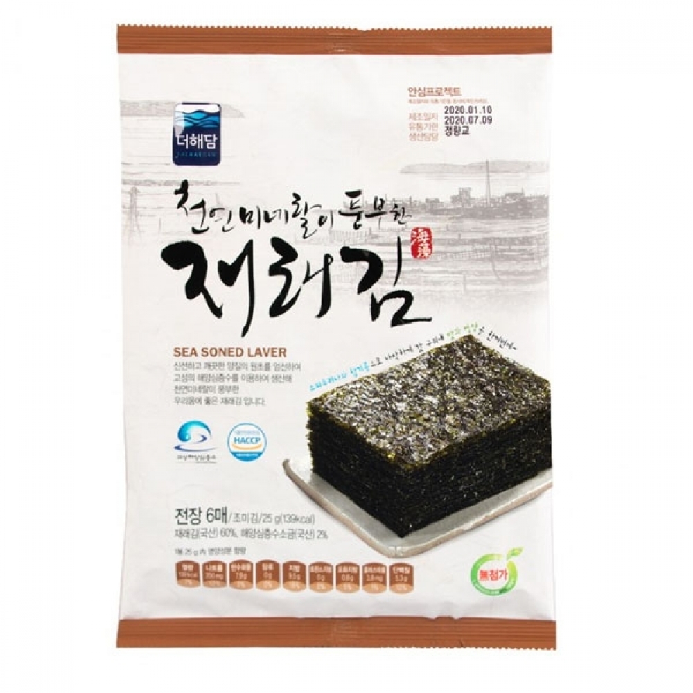 DHD 스피루리나 재래맛김 6매x10개입