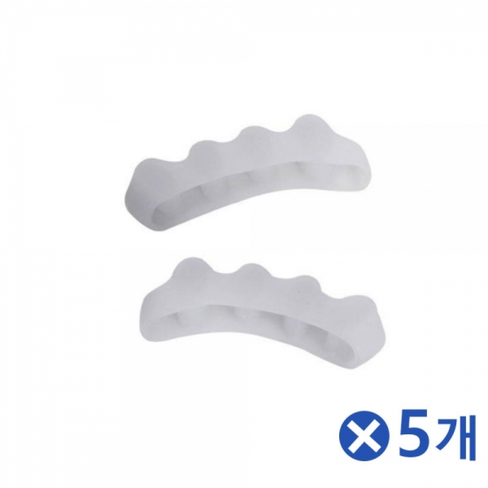소프트한 실리콘재질 발가락모양유지 발건강 x5개