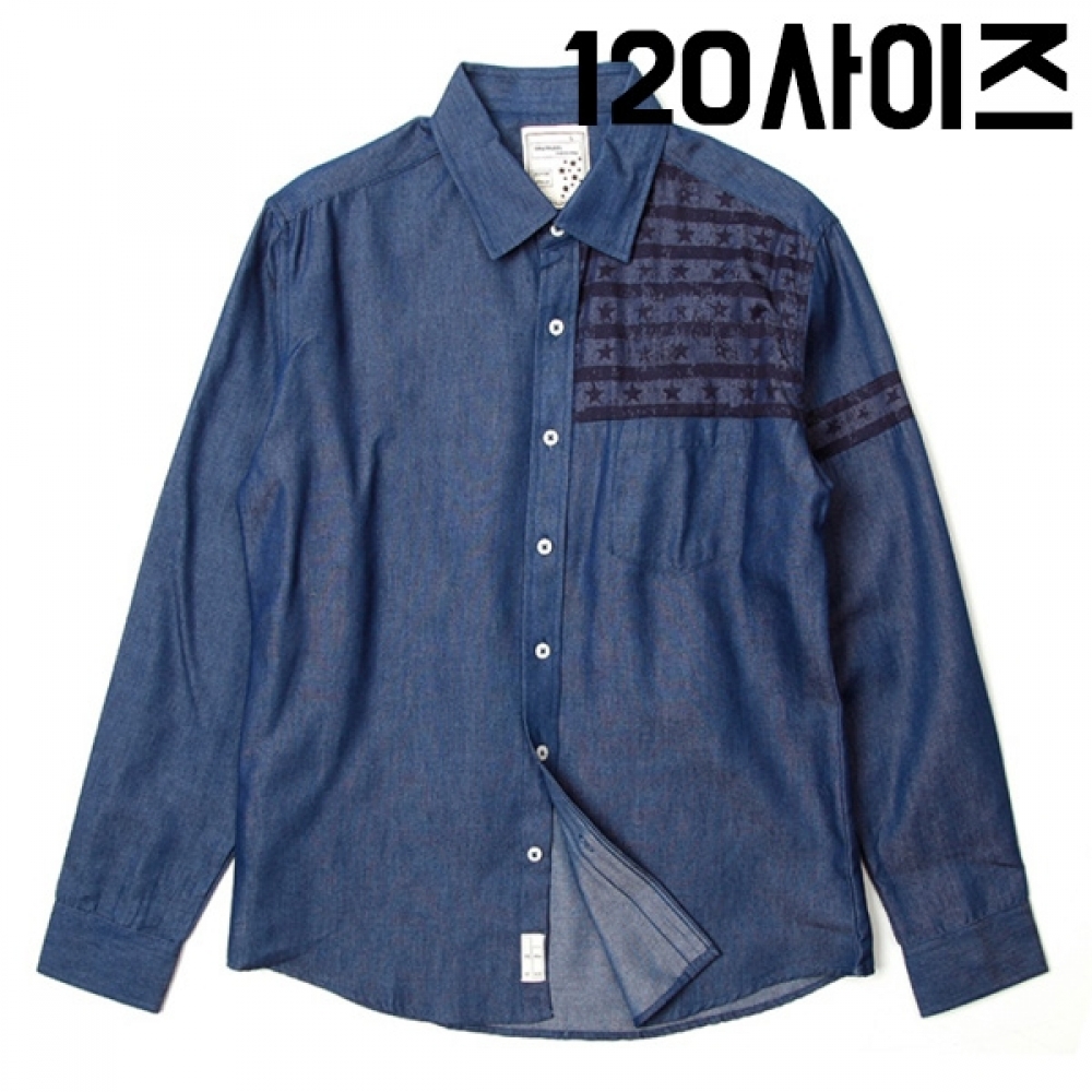 KING 별 프린트 청남방 120사이즈