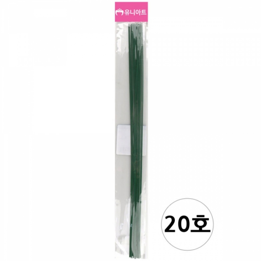 유니아트 (쇠재료) 1000 꽃철사 20호 (초록색)