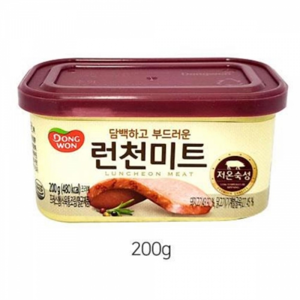 부드러운 런천미트 200g 부대햄스팸 밥반찬 통조림햄
