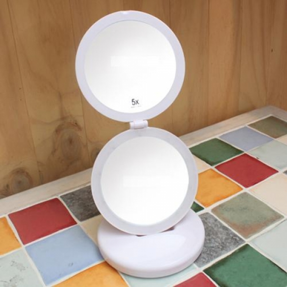 2단 LED 원형 탁상거울 중 482
