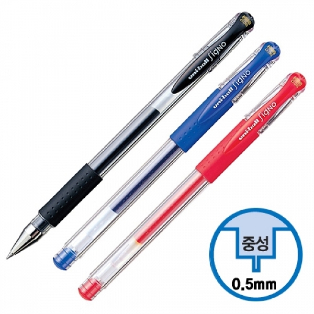 미쯔비시)유니볼 시그노 겔펜(UM-151 0.5mm 흑)-다스(10개입)