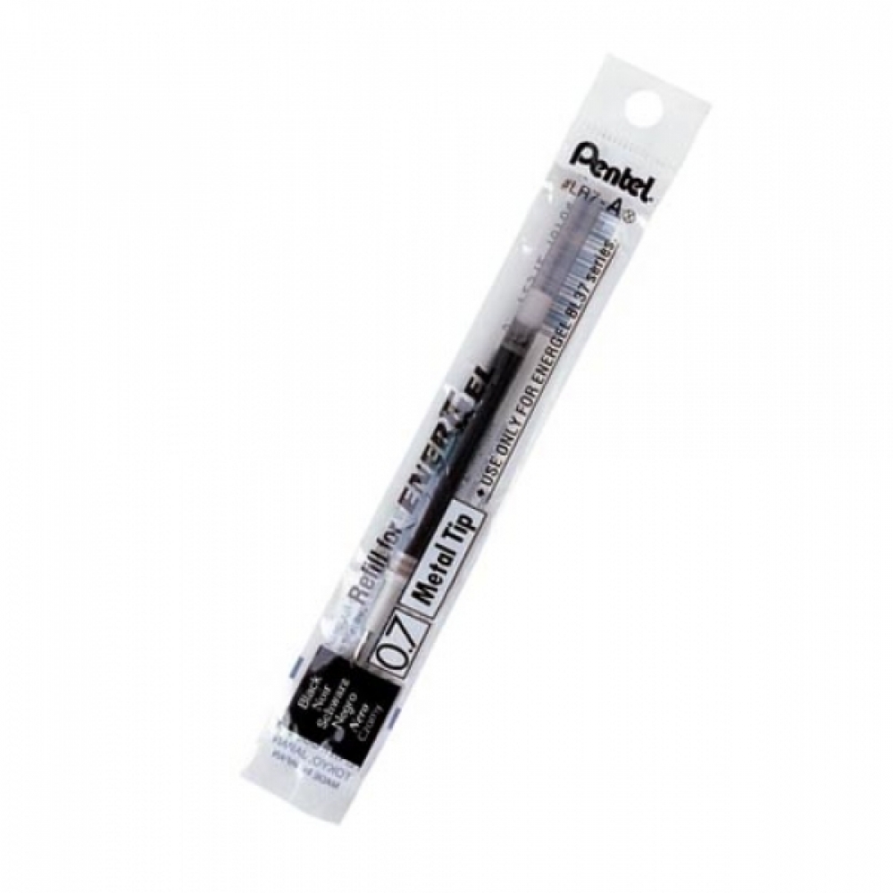 펜텔)에너겔 메탈포인트펜 리필(LR7 0.7mm 흑)-다스(12개입)