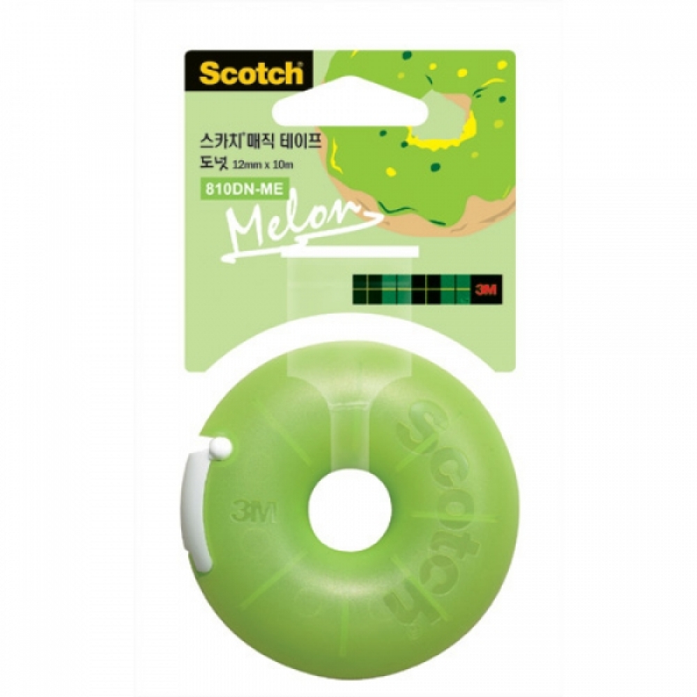 3M)매직테이프 도넛(멜론 12mmx10m)-박스(120개입)