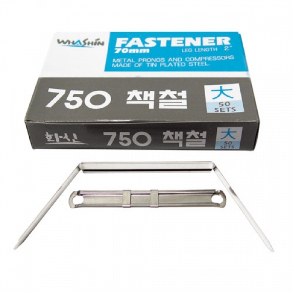 WHASHiN)725책철(소 7cm)-박스(120개입)