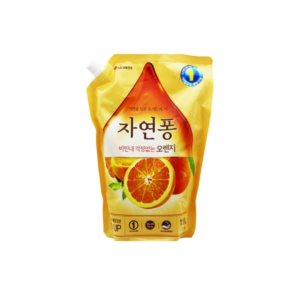 BTM 엘지생활건강 자연퐁 오렌지 1.1L