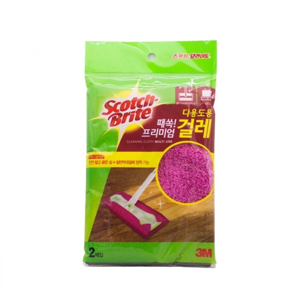 BTM 때쏙 다용도용 프리미엄 걸레 표준형 2입