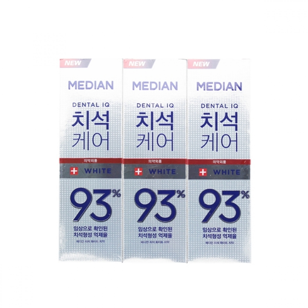 BTM 메디안 치석케어 치약 기획 화이트 120gx3