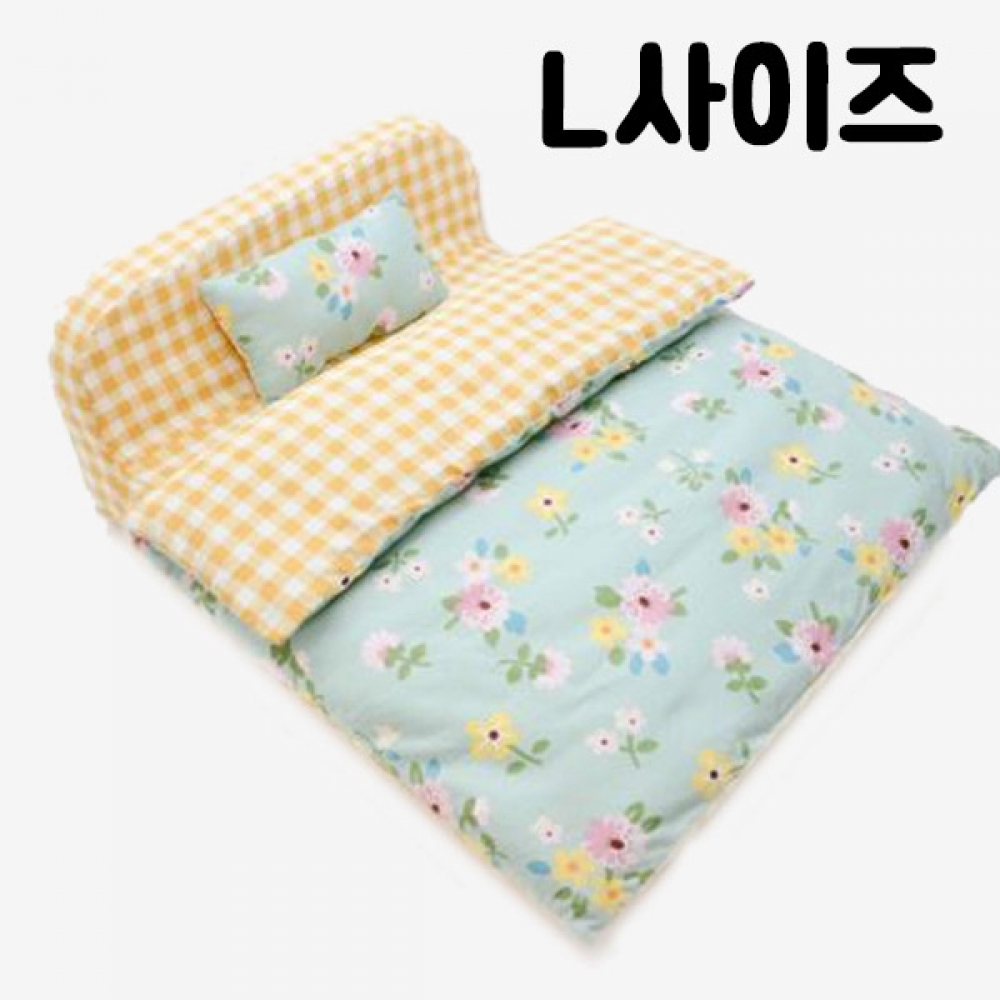 OH 플라워 애완동물 침대 L사이즈