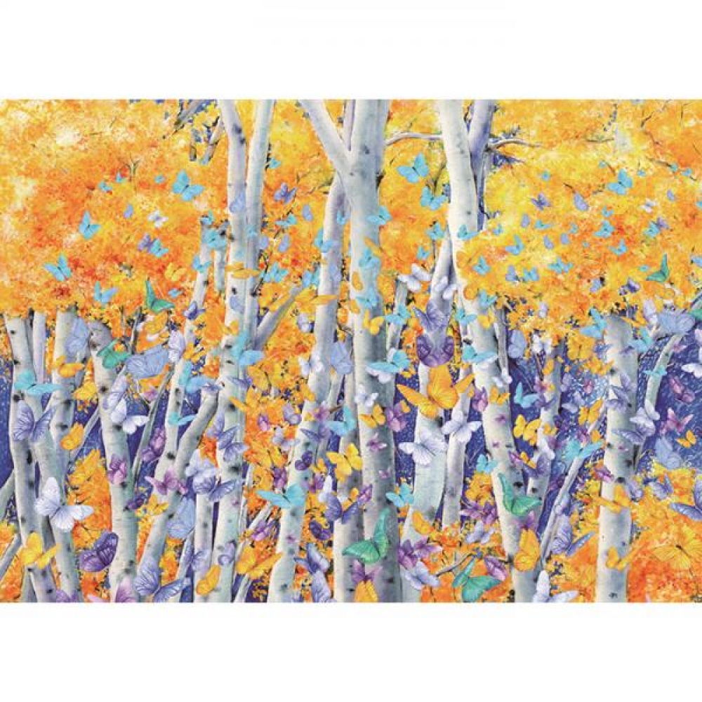 1000피스 직소퍼즐 - 나비의 숲 (목재)