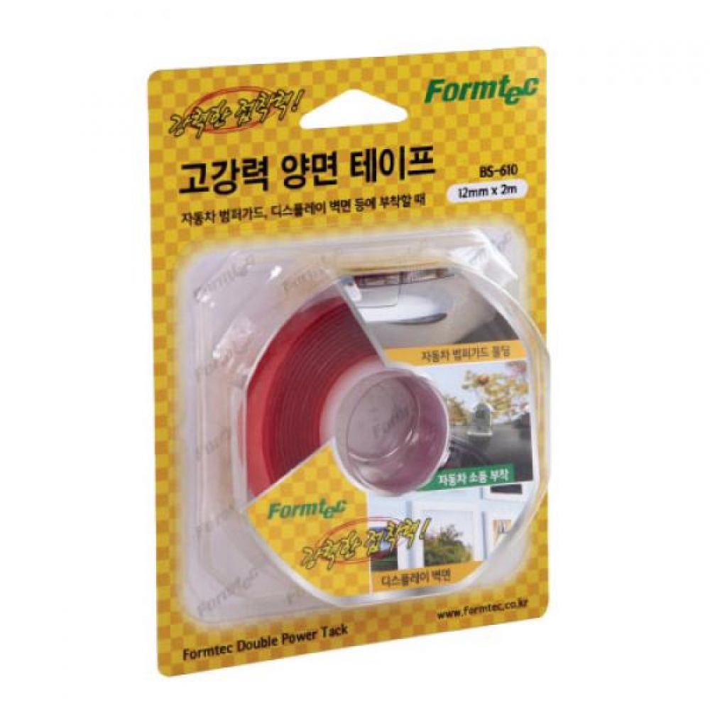 폼텍 고강력 양면테이프 BS610 12mmX2m x3개