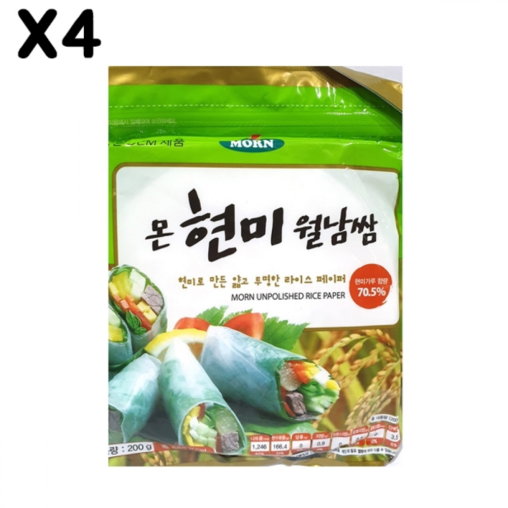 FK 월남쌈(몬 현미 원형 16Cm 200g)X4