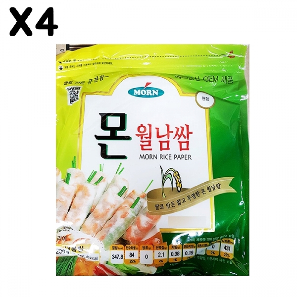 FK 원형 월남쌈(몬 16cmx200g)X4
