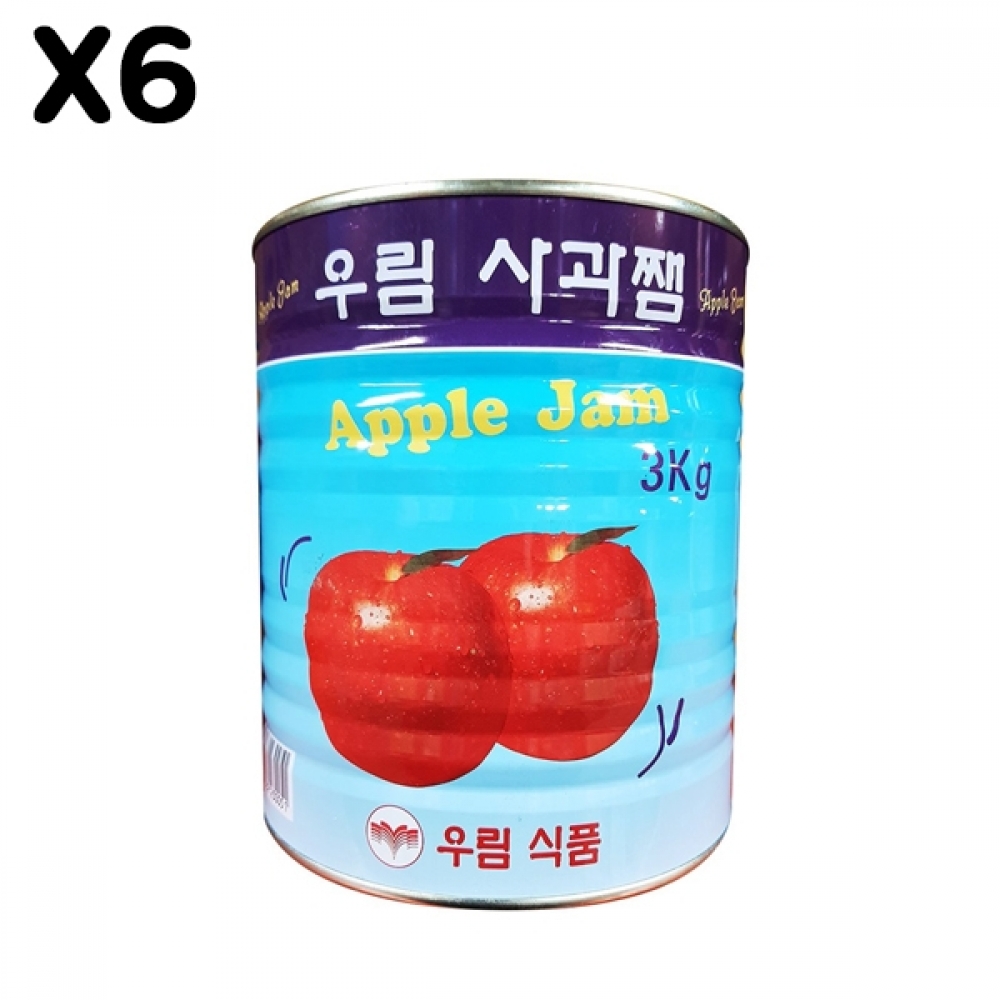 FK 우림 사과잼 3Kg X6