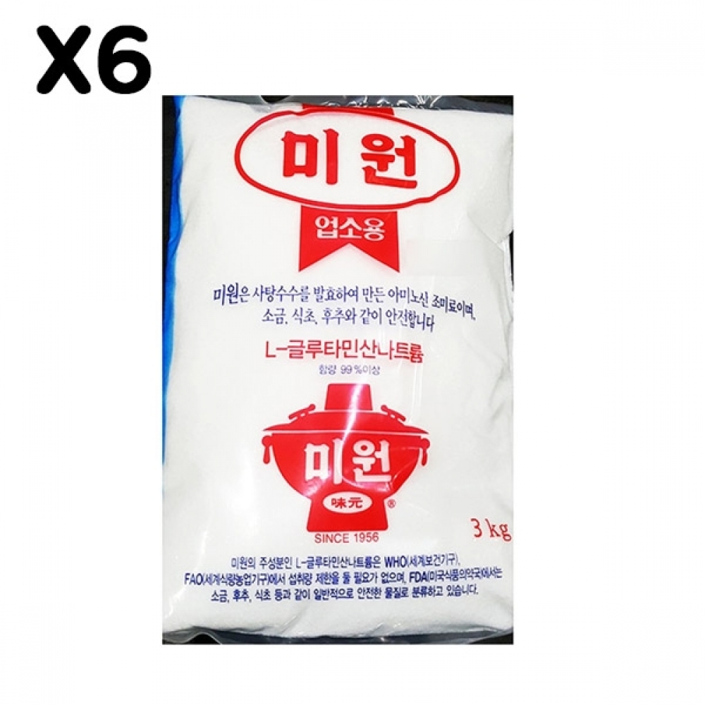 FK 미원(청정원 3K)X6