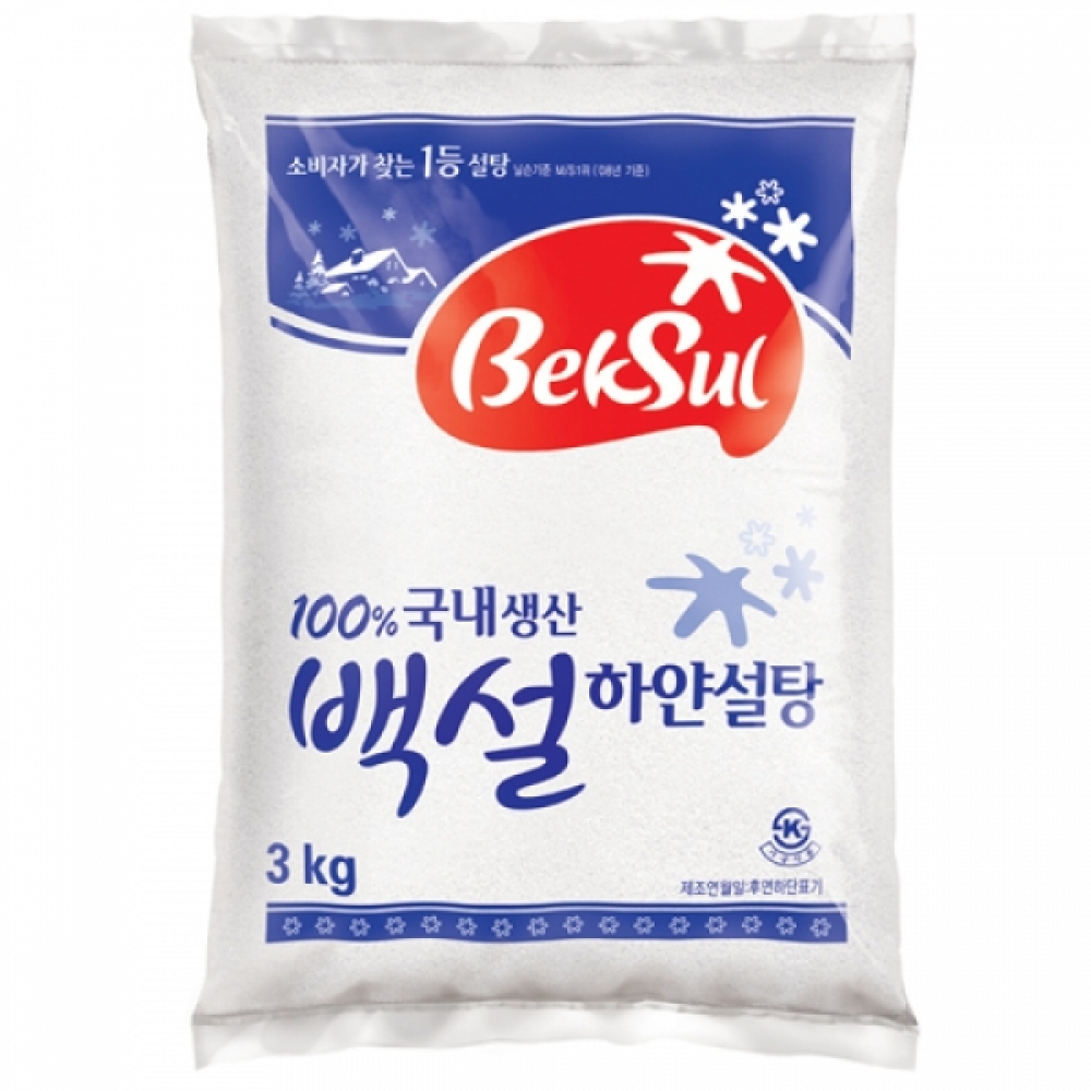 백설)백설탕(3kg)-박스(8개입)
