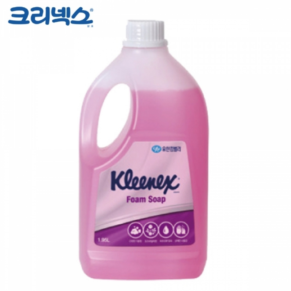 크리넥스 핸드워시 폼 솝 로즈라일락향 1.95L x 1개