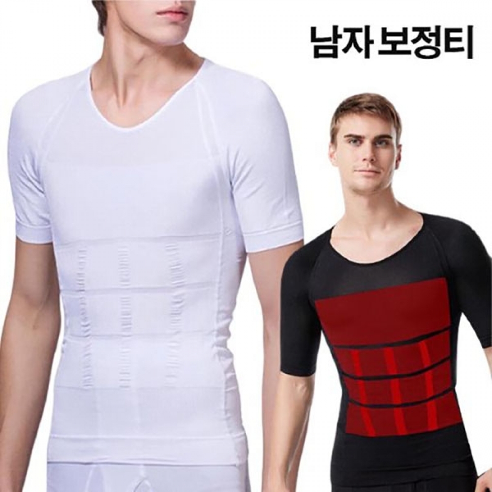 VIDS-RE215 남성용 히든핏 반팔 보정티