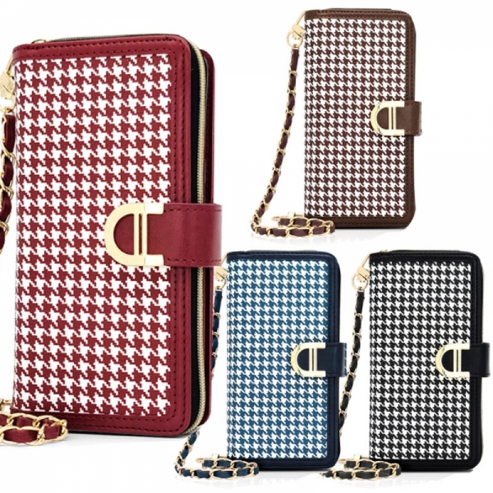 갤럭시A51 사라 체인스트랩 체크 클러치 케이스 A516