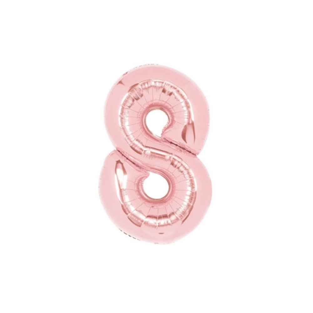 PW 숫자은박풍선(중)로즈골드8 파티 장식 백일 생일