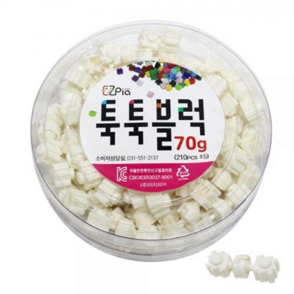 (DG) 이지툭툭블럭 70g(관절블럭 흰색)