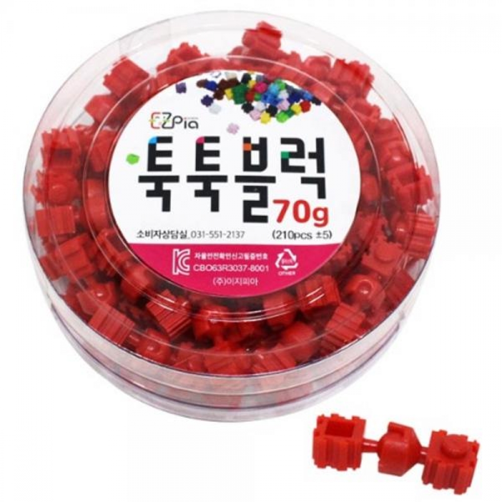 (DG) 이지툭툭블럭 70g(관절블럭 빨강)